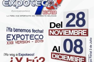 Expoteco se desarrollará del 28 de noviembre al 8 de diciembre