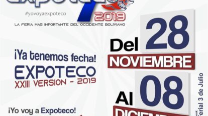Expoteco se desarrollará del 28 de noviembre al 8 de diciembre