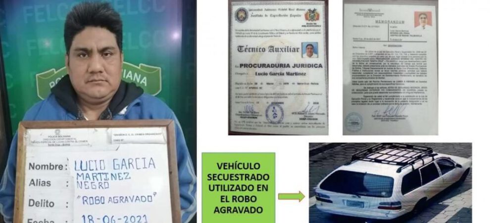 Recluso roba 11 mil dólares fuera del penal de Palmasola