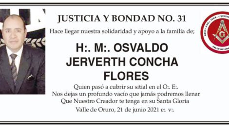 Osvaldo Jerverth Concha Flores obituario