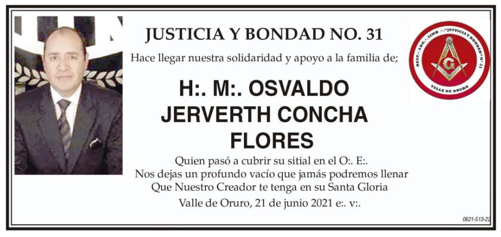 Osvaldo Jerverth Concha Flores obituario