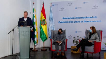 Seminario Internacional de Experiencias para el Reencuentro organizado por la Vicepresidencia y Naciones Unidas en Bolivia