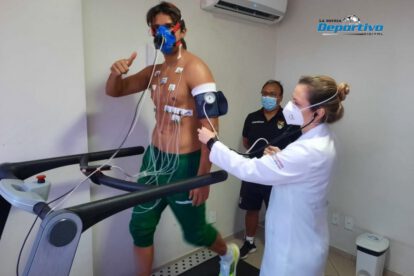 Marcelo Martins durante las pruebas físicas a las que se sometió