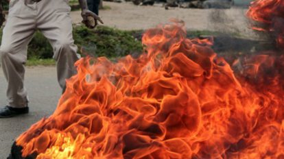 Anciano quemado por su hijo en Yacuiba