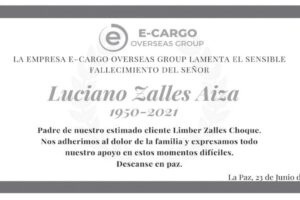 Luciano Zalles Aiza 1950-2021