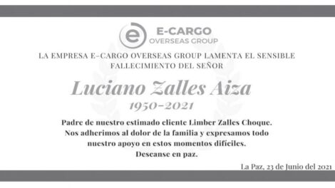 Luciano Zalles Aiza 1950-2021