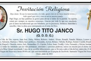 Obituario de Hugo Tito Janco