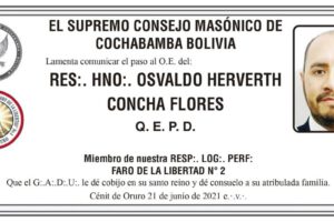 Obituario de Osvaldo Herverth Concha Flores