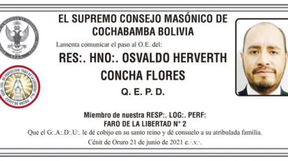 Obituario de Osvaldo Herverth Concha Flores