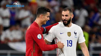 Cristiano Ronaldo y Karim Benzema en la Eurocopa 2020