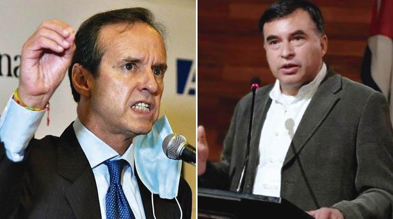 Nuevo líder opositor Jorge Tuto Quiroga y Juan Ramón Quintana