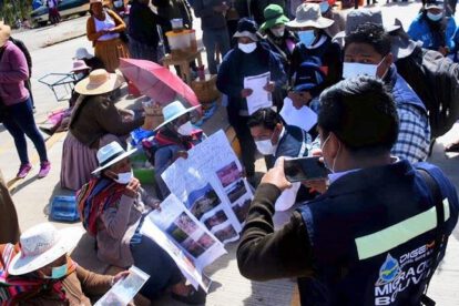 Bloqueo en Valle Alto de Cochabamba contra avasalladores de tierras
