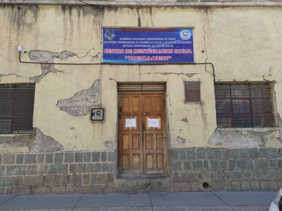 Centro de Rehabilitación Renacer en malas condiciones