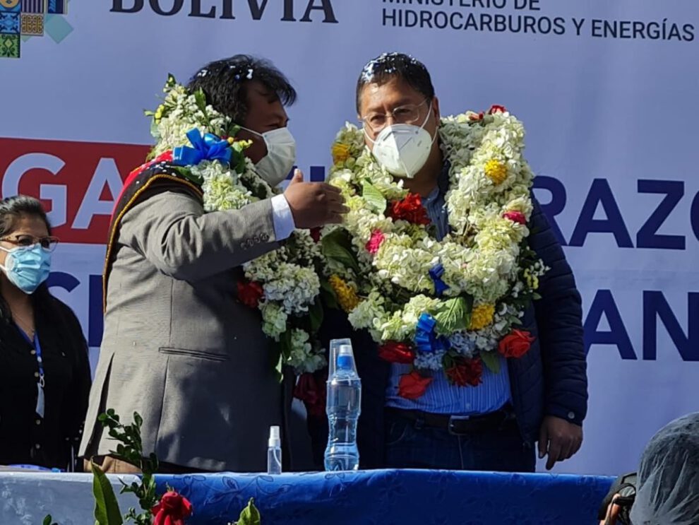 El Presidente del Estado, Luis Arce, habla sobre la vacunación masiva y la economía en Ixiamas