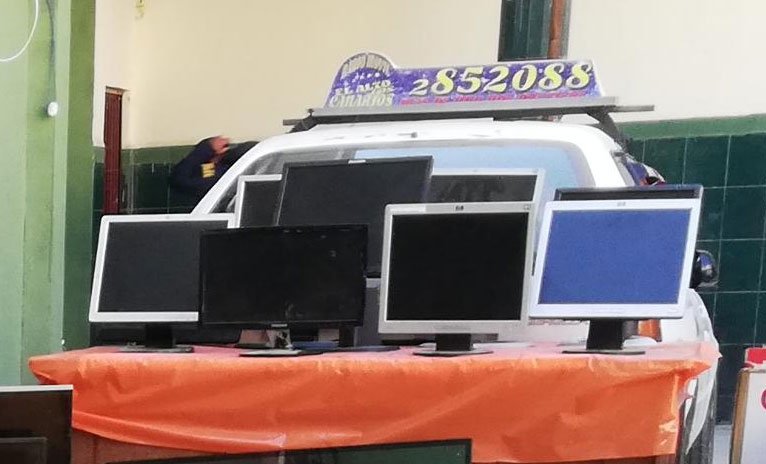 robo de monitores en El Alto