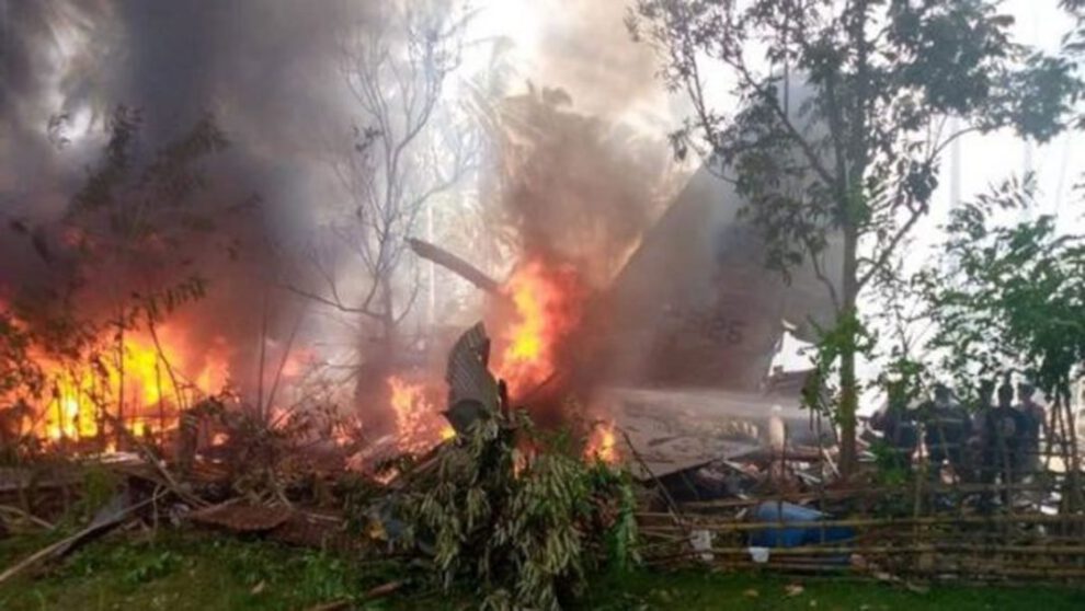 Accidente de avión militar en Filipinas