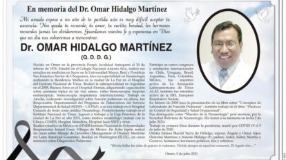 Dr. Omar Hidalgo Martínez en memoria