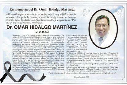 Dr. Omar Hidalgo Martínez en memoria