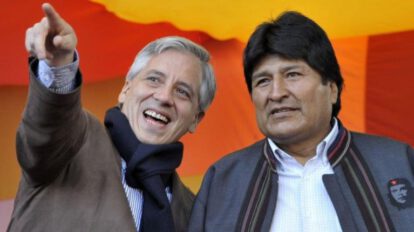 Evo Morales y Álvaro García Linera en el caso golpe de Estado
