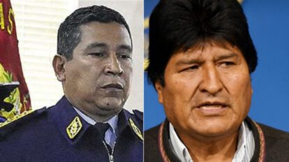 Evo Morales amenaza La Paz en conversación con excomandante de la FAB
