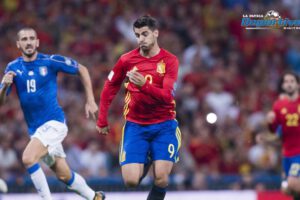 Italia frente a España en la Eurocopa