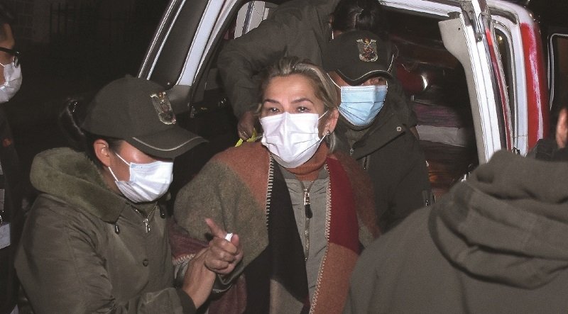 Aprehensión de Jeanine Añez