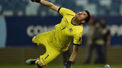 Carlos Lampe en la Selección boliviana durante la Copa América