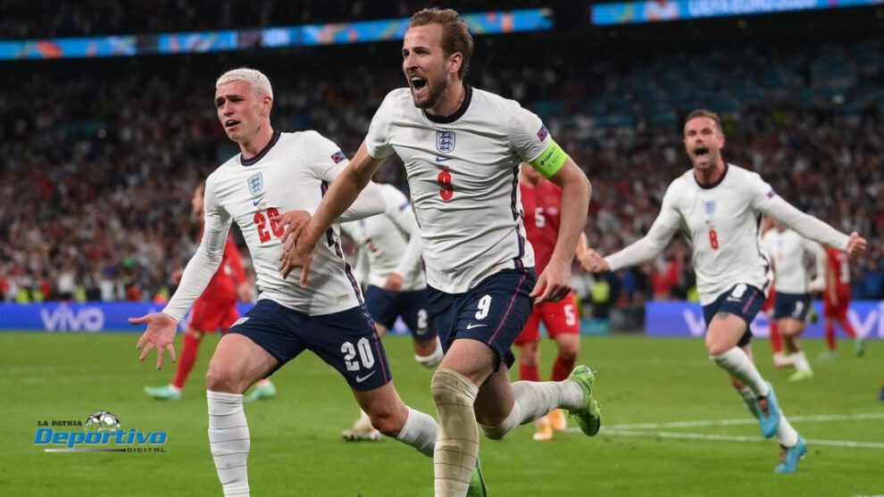 Inglaterra Eurocopa: Harry Kane anotó de penal el segundo gol