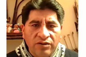 César Cocarico niega haber organizado incendios en La Paz
