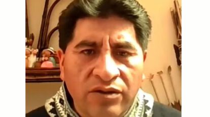César Cocarico niega haber organizado incendios en La Paz