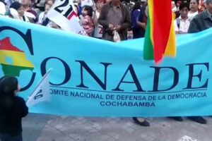 Movilizaciones por libertad de exjefes militares en Cochabamba
