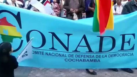 Movilizaciones por libertad de exjefes militares en Cochabamba