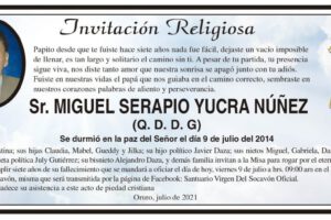 Invitación Religiosa por Miguel Serapio Yucra Núñez