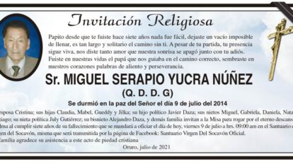 Invitación Religiosa por Miguel Serapio Yucra Núñez