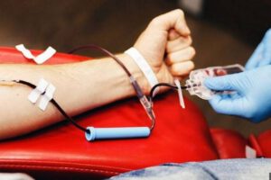 Refrigerios para donantes de sangre en Cochabamba