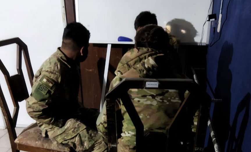 Militares ebrios en La Paz