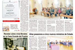 Portadas impresas del periódico La Patria