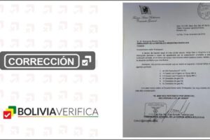 veracidad de la carta de Terceros