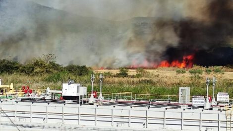 Incendio forestal en la frontera Bolivia-Brasil