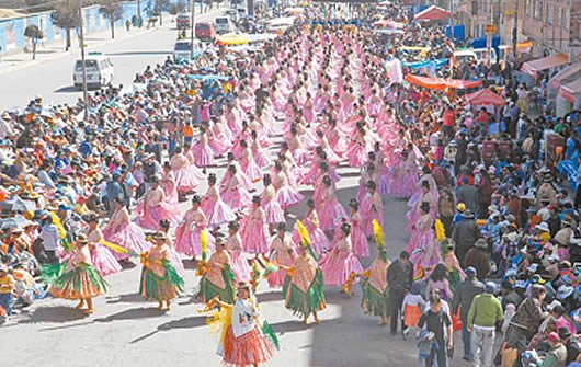 Entrada de la Virgen del Carmen en El Alto