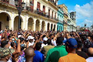 Protestas en Cuba por la crisis económica y el gobierno de Miguel Díaz Canel