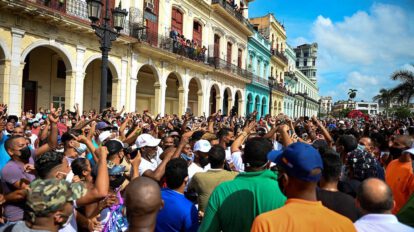 Protestas en Cuba por la crisis económica y el gobierno de Miguel Díaz Canel