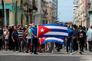 Protestas en Cuba contra el gobierno