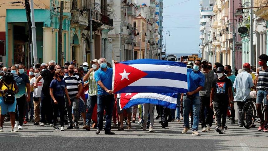 Protestas en Cuba contra el gobierno