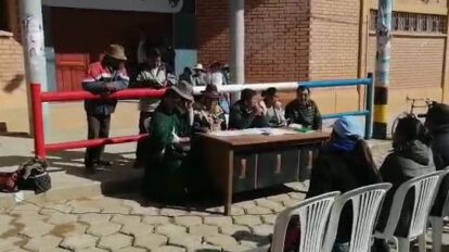 Asamblea Legislativa Departamental de Oruro en Caracollo