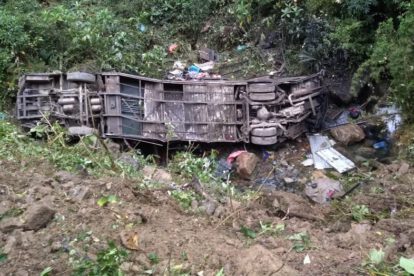 Accidente de bus en Chuquisaca