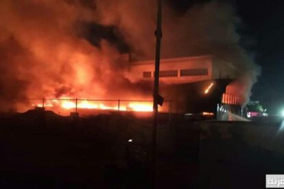 Incendio en hospital de Irak
