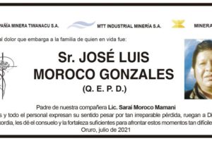 Obituario de José Luis Moroco Gonzales