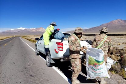 Campaña de limpieza en la carretera a Tambo Quemado