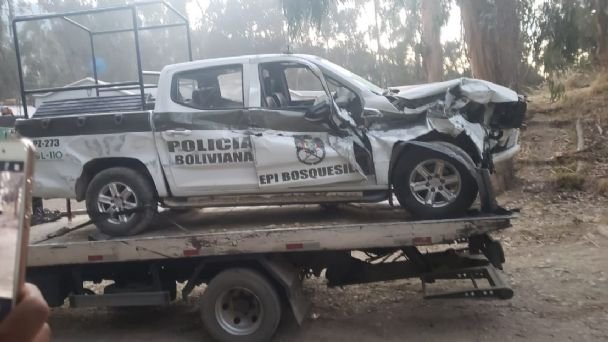 robo de vehículo policial